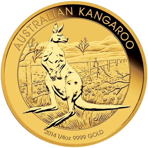 1/4 Unze Goldmünze Australien Känguru 2014