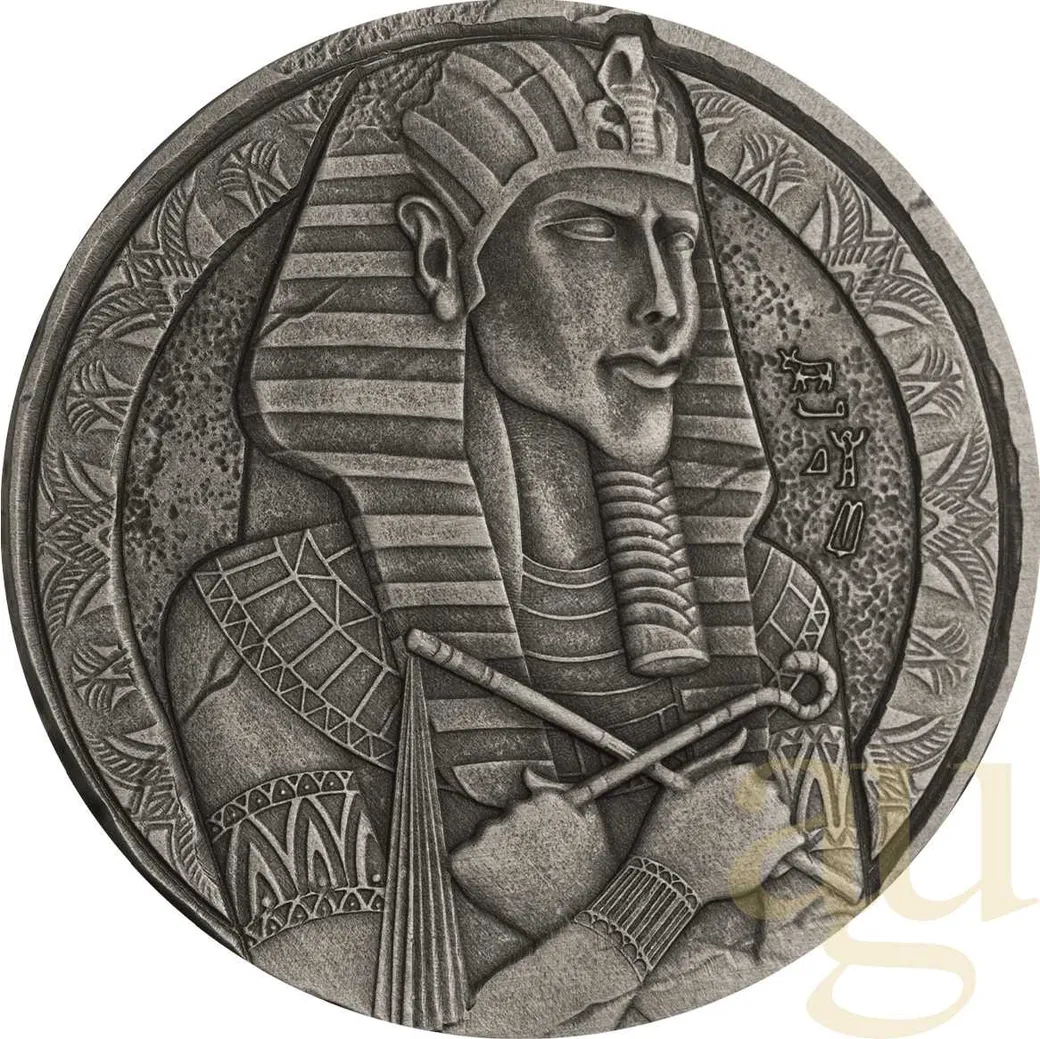 2 Unzen Silbermünze Republic of Tschad Amenhotep IV 2023