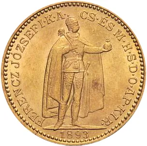 10 Kronen Goldmünze Ungarn