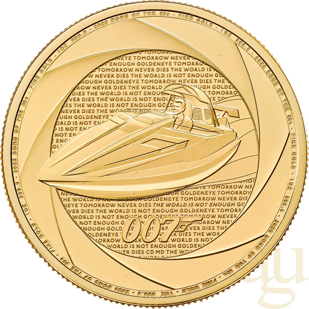 1 Unze Goldmünze Six Decades of 007 - Bond of the 90s - 2025