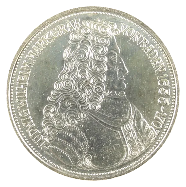 5 DM Silbermünze Markgraf von Baden BRD