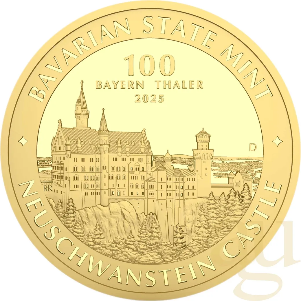 1 Unze Goldmünze Bayern Thaler - Schloss Neuschwanstein 2025