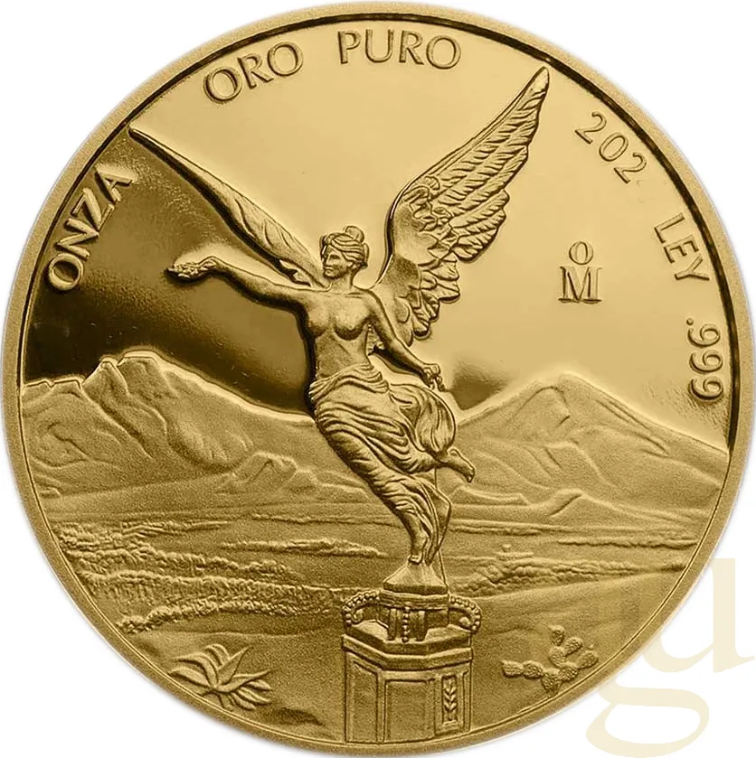 1/4 Unze Goldmünze Mexiko Libertad 2022 - polierte Platte