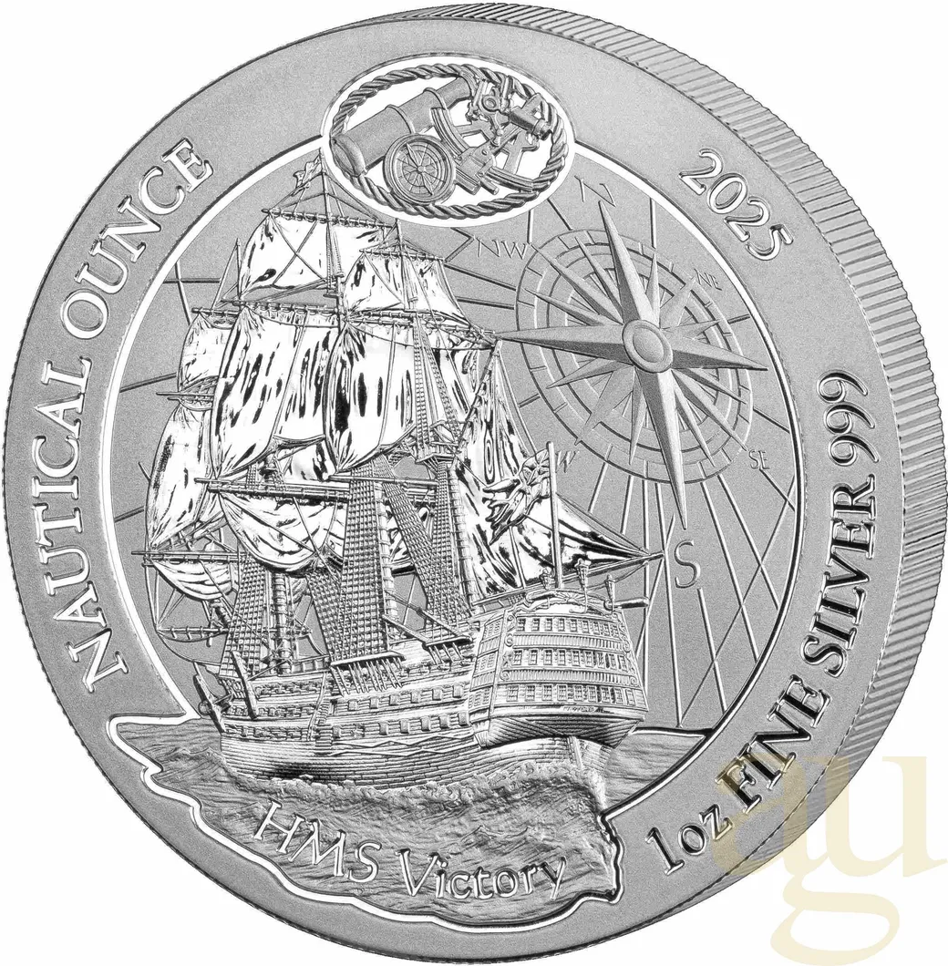 1 Unze Silbermünze Ruanda Nautical Serie - HMS Victory 2025