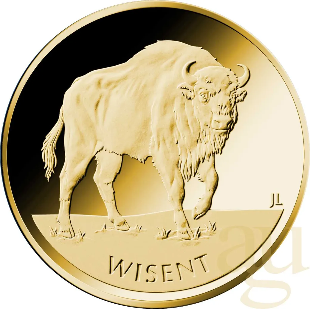20 Euro Goldmünze Rückkehr der Wildtiere - Wisent 2026 (F)