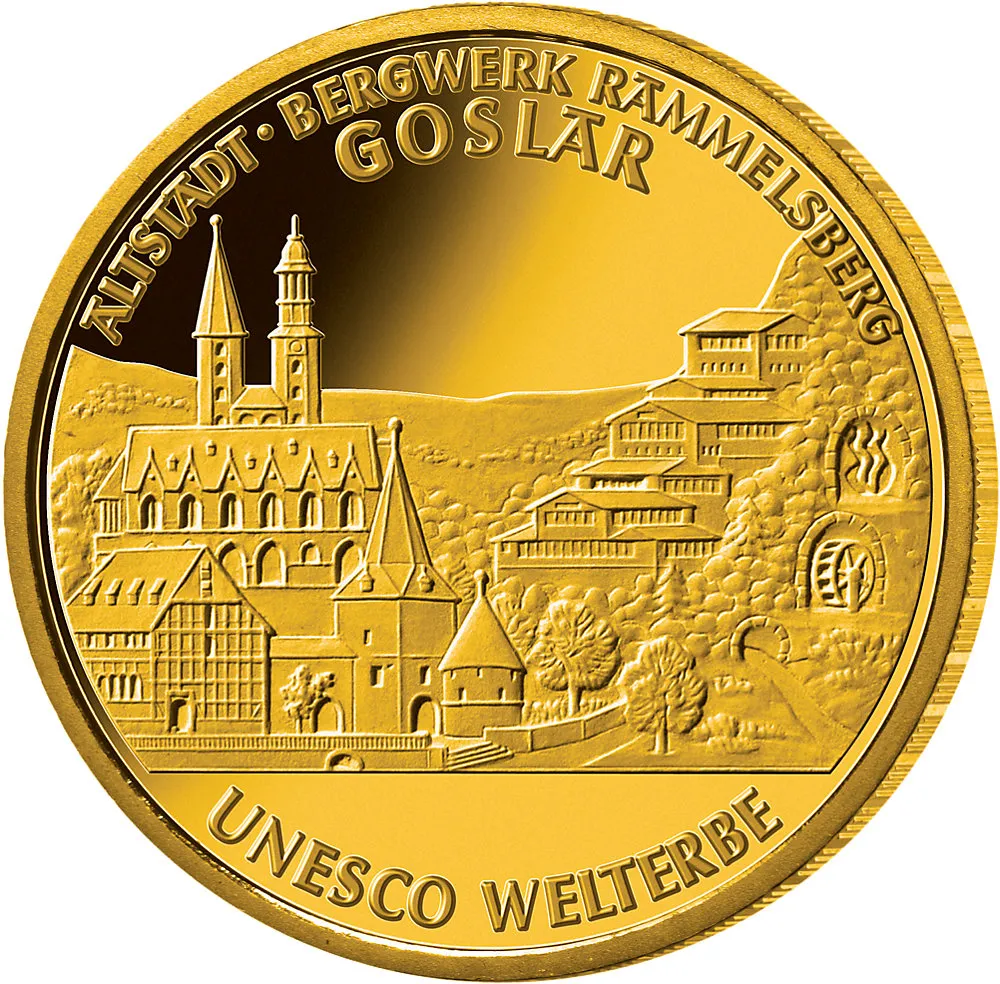 1/2 Unze Goldmünze - 100 Euro Goslar 2008 (J)