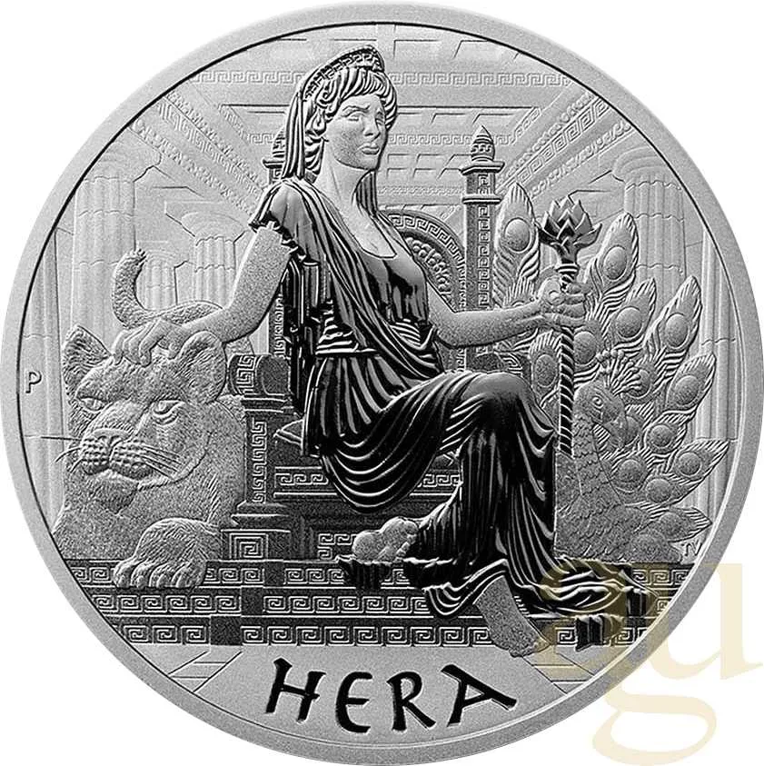1 Unze Silbermünze Tuvalu - Gods of Olympus - Hera 2022