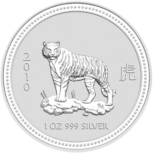 1 Kilogramm Silbermünze Australien Lunar I Tiger 2010