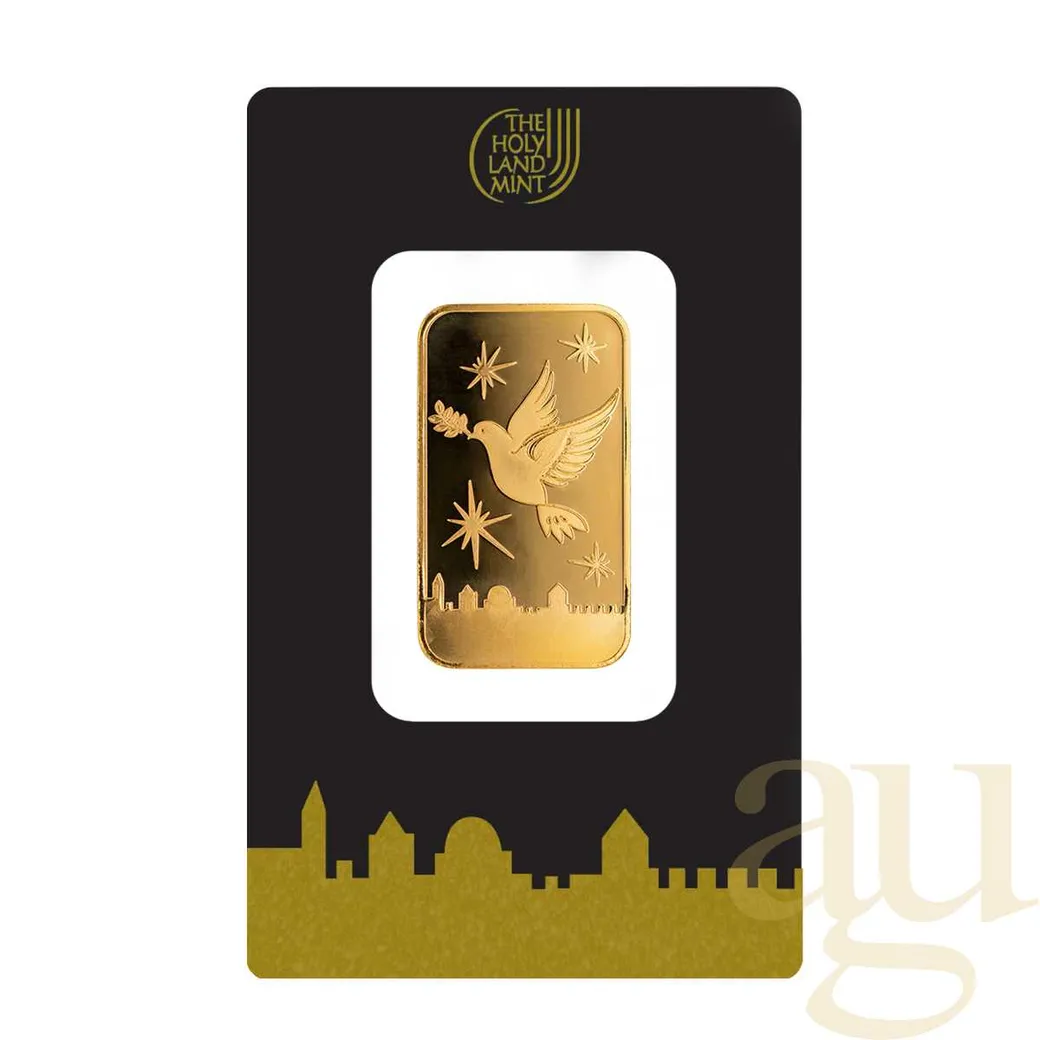 20 Gramm Goldbarren The Holy Land Mint - Dove of Peace