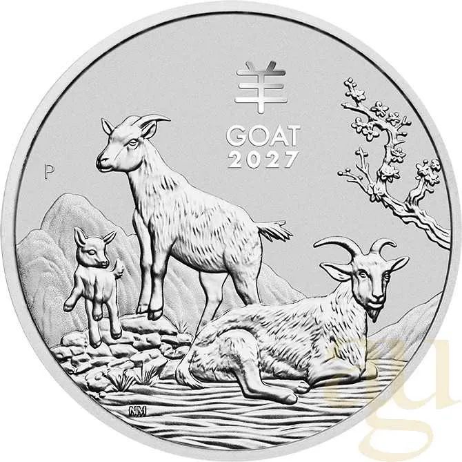 1 Unze Silbermünze Australien Lunar III Ziege 2027