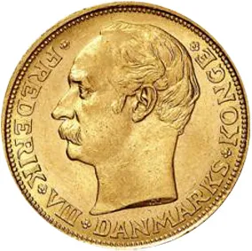 20 Kronen Goldmünze Dänemark Frederik VIII.