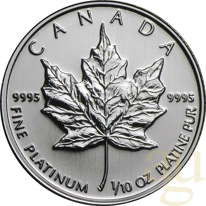 1/10 Unze Platinmünze Maple Leaf