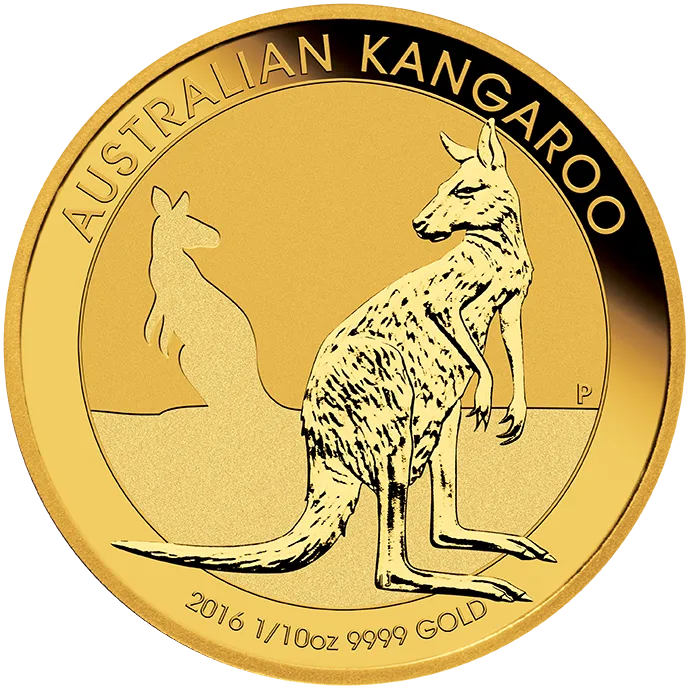 1/10 Unze Goldmünze Australien Känguru 2016