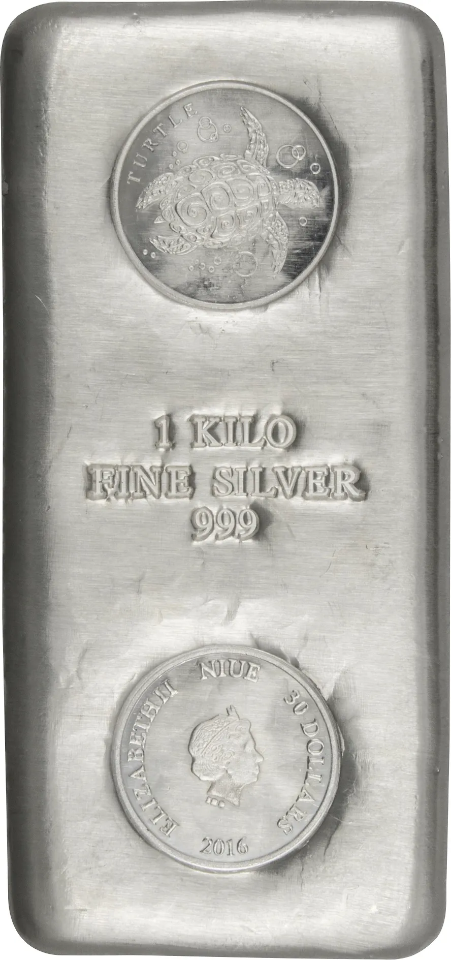 1 Kilogramm Silber Münzbarren Niue Schildkröte 2016