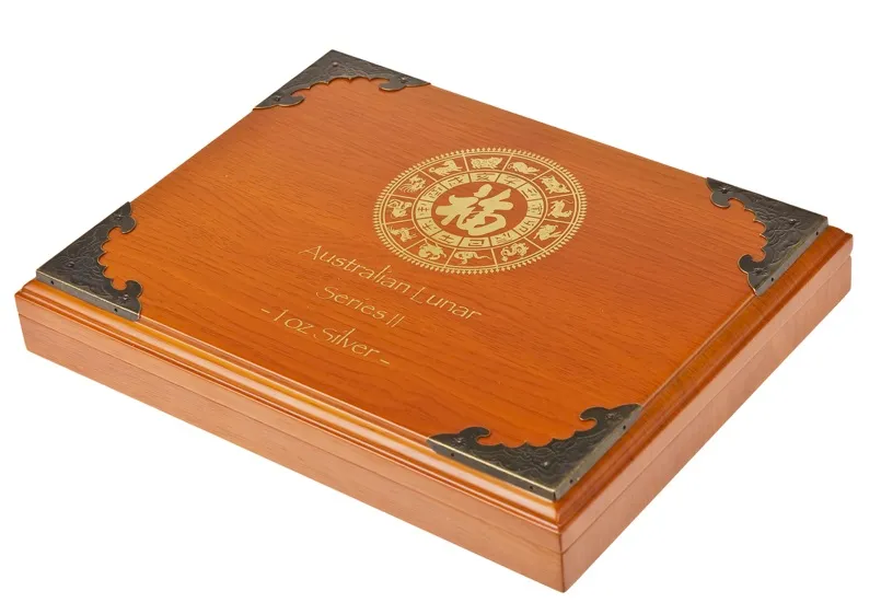 Lunar II Münzbox Holz für 12x 1oz Silbermünze
