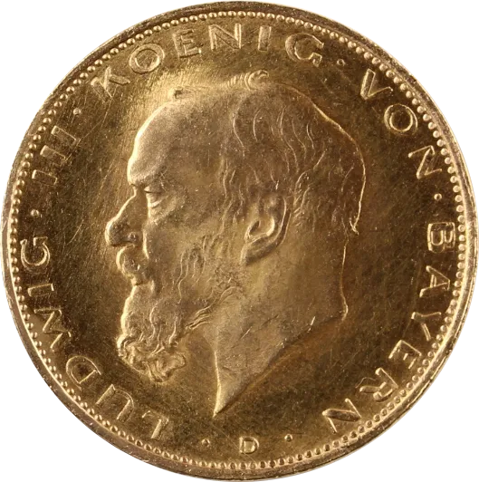 20 Mark Goldmünze Ludwig III König von Bayern