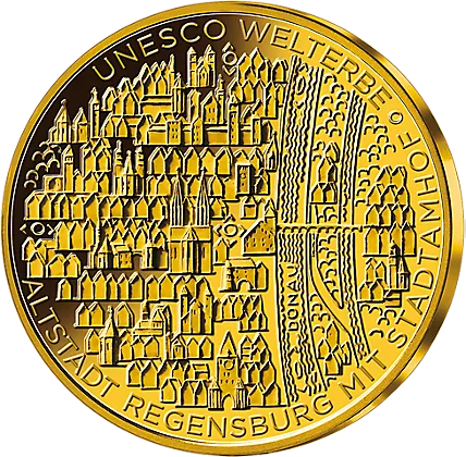 1/2 Unze Goldmünze - 100 Euro Regensburg 2016 (A)