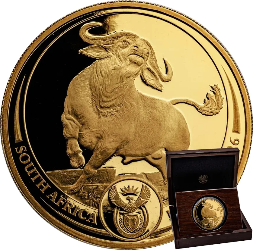 1/4 Unze Goldmünze Südafrika Big Five Büffel 2026 proof