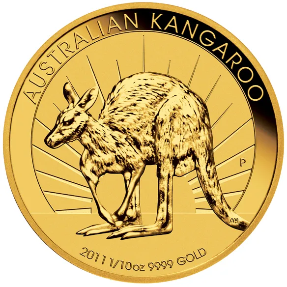 1/10 Unze Goldmünze Australien Känguru / Nugget