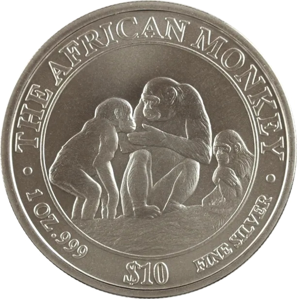1 Unze Silbermünze Somali Republic African Monkey 2004