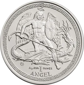 1 Unze Silbermünze Isle of Man Angel 2016