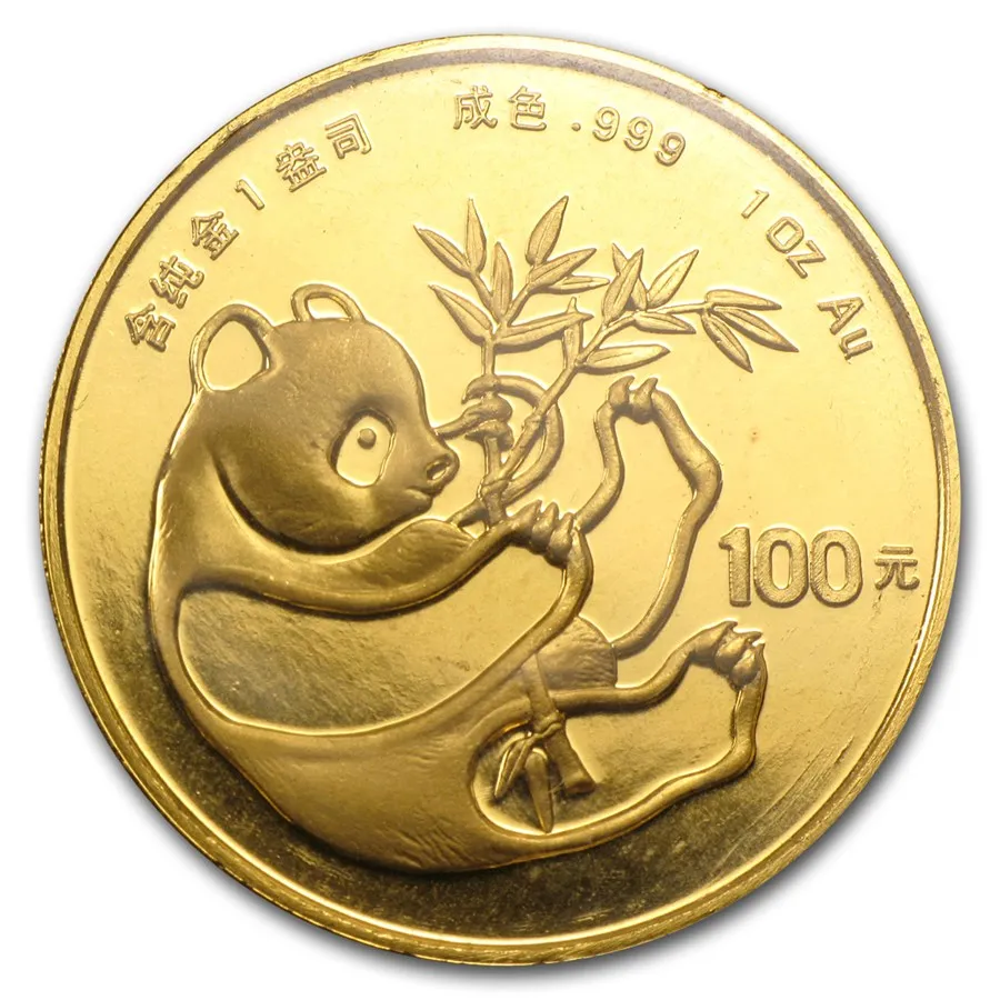 1/10 Unze Gold China Panda 1984
