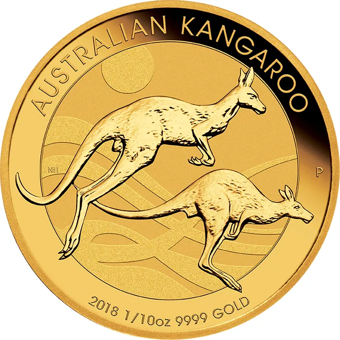 1/10 Unze Goldmünze Australien Känguru 2018
