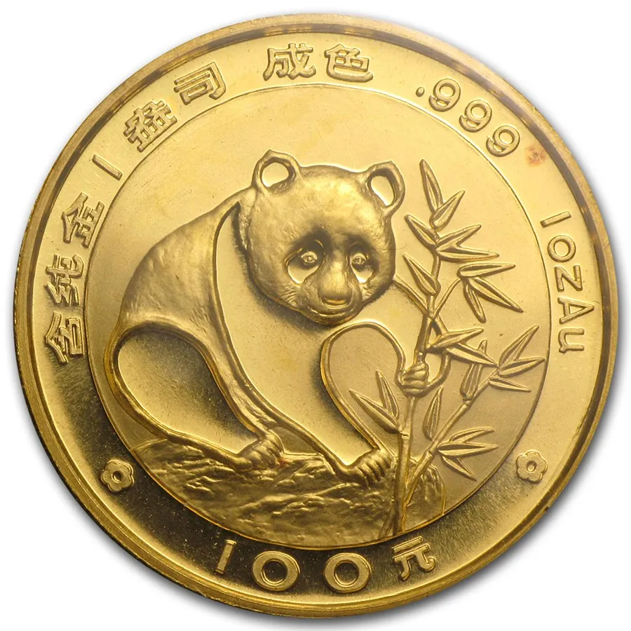 1 Unze Goldmünze China Panda 1988