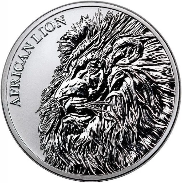 1 Unze Silbermünze Afrika Tschad Löwe 2018