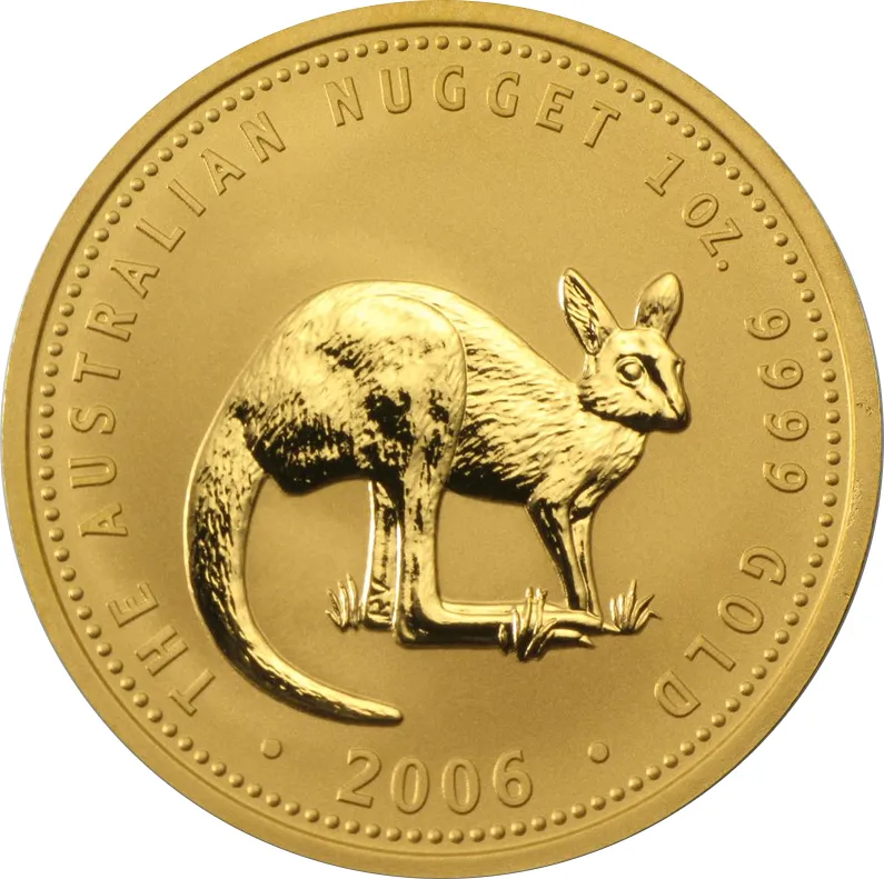 1 Unze Goldmünze Australien Känguru 2006
