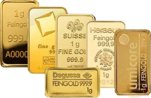 2 Gramm Goldbarren