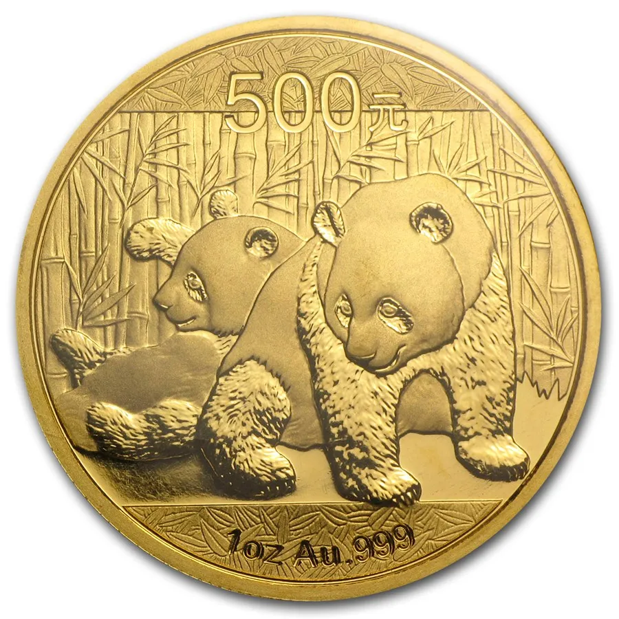 1/10 Unze Goldmünze China Panda 2010