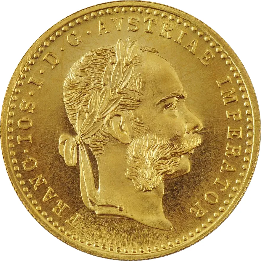 1 Dukat Goldmünze Österreich prägefrisch
