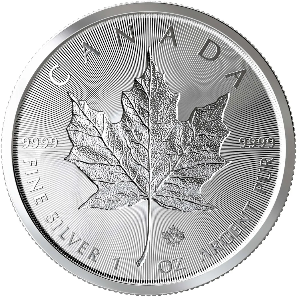 1 Unze Silbermünze Maple Leaf Incuse 2019