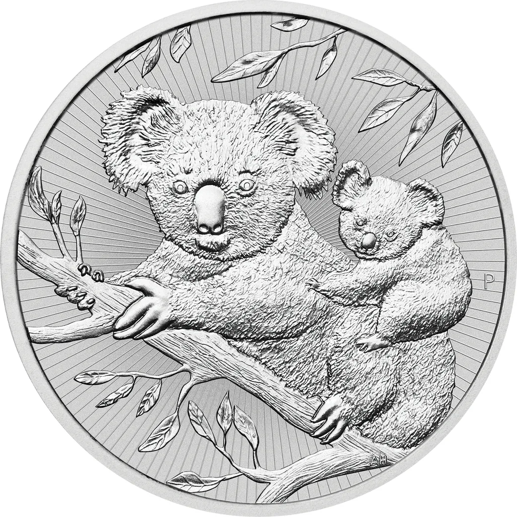 2 Unzen Silbermünze Australien Next Generation - Piedfort Koala 2018
