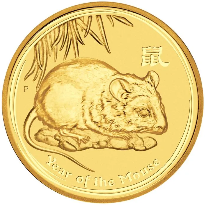 1 Kilogramm Goldmünze Australien Lunar II Maus 2008