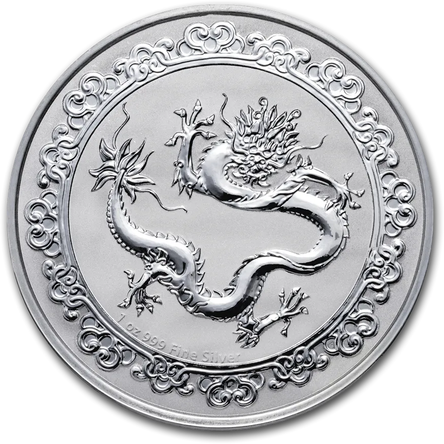 1 Unze Silbermünze Niue Celestial Animals - The Green Dragon 2019