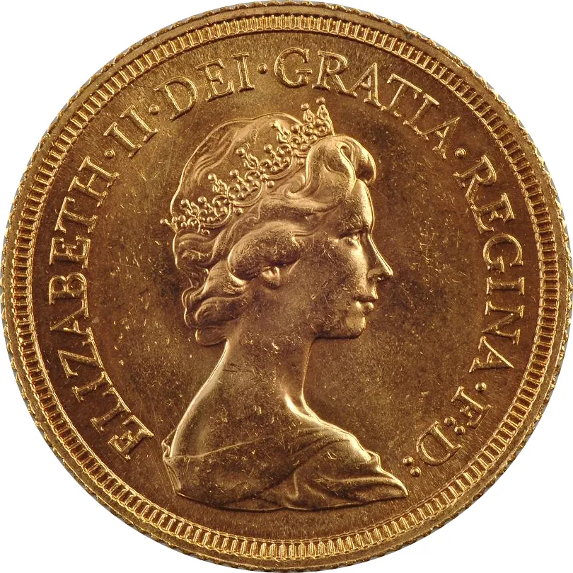 1 Pfund Goldmünze Sovereign Elisabeth Diadem