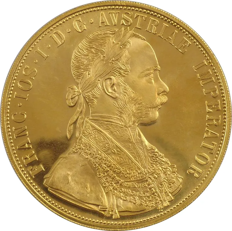 4 Dukat Goldmünze Österreich prägefrisch