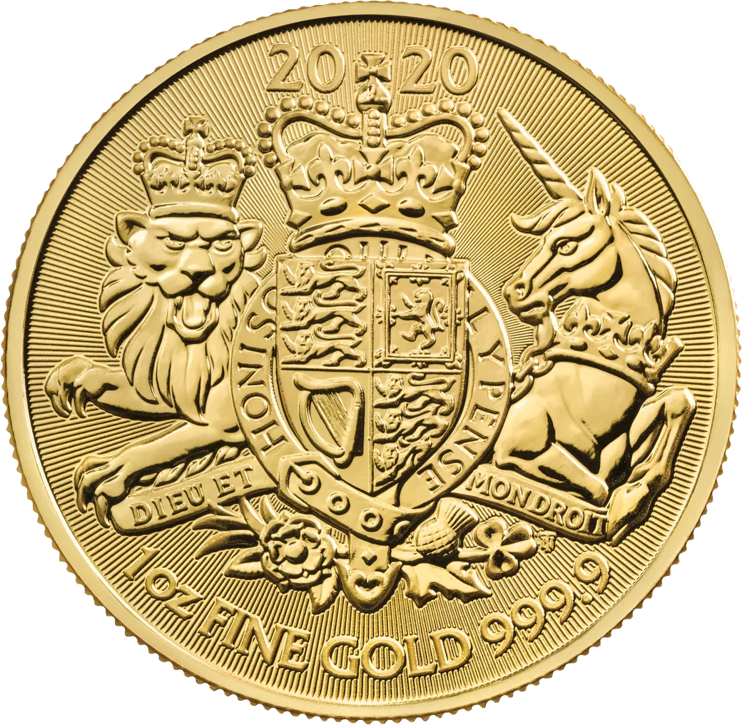 1 Unze Goldmünze Großbritannien Royal Arms 2020