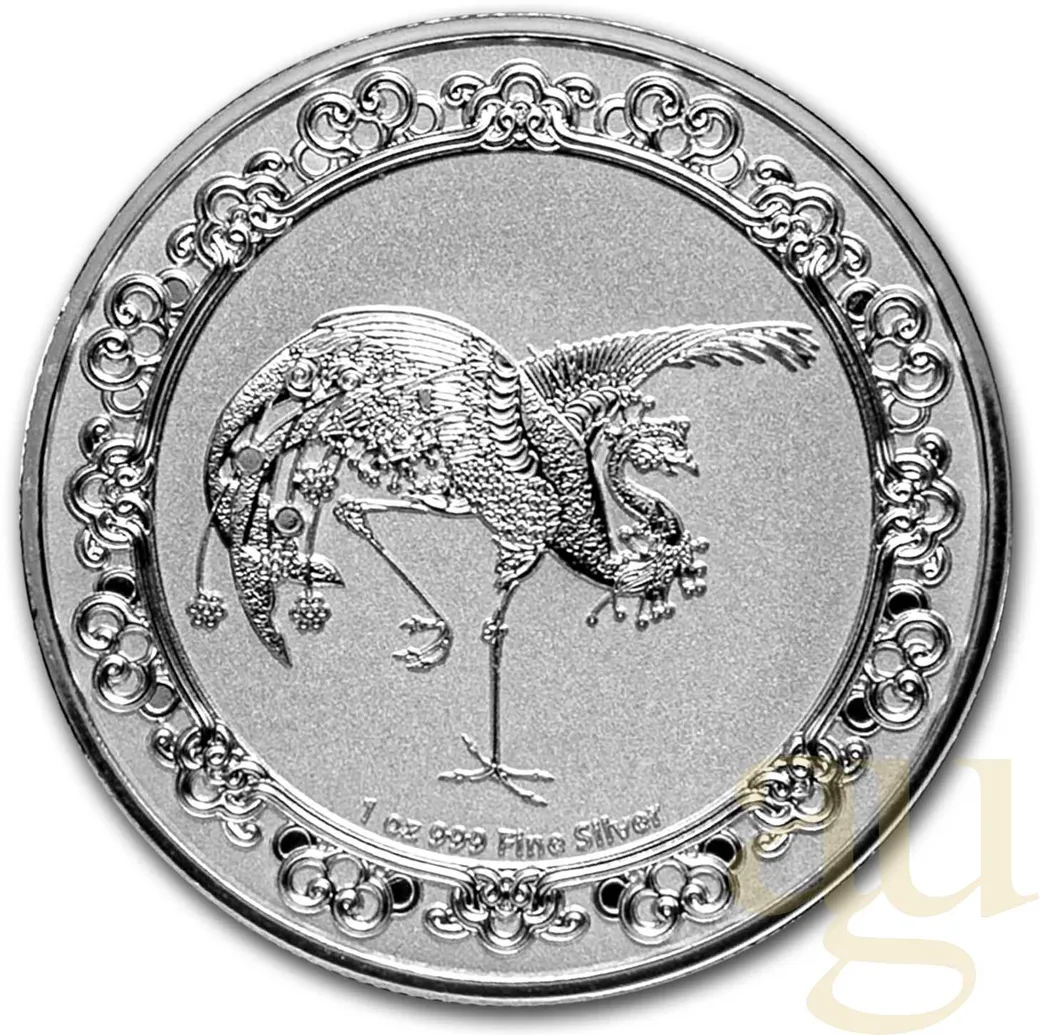 1 Unze Silbermünze Niue Celestial Animals - The Red Phoenix 2020