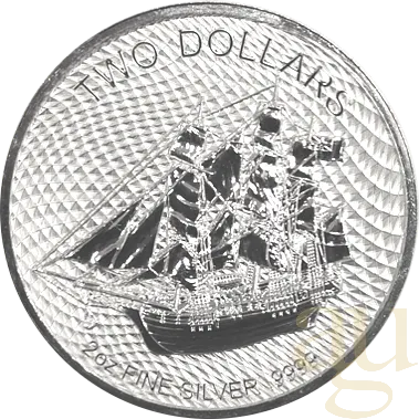 2 Unzen Silbermünze Cook Islands Bounty 2020