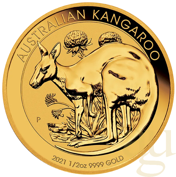 1/2 Unze Goldmünze Australien Känguru 2021