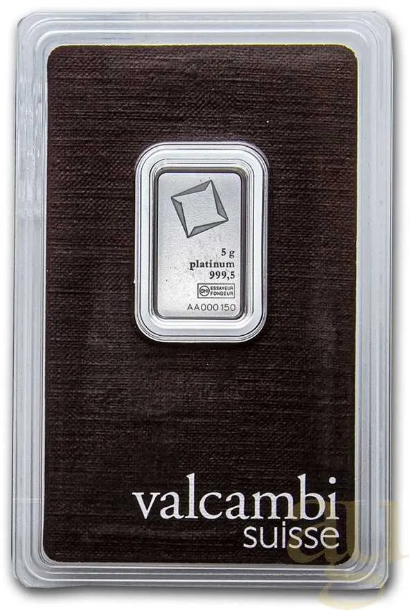 5 Gramm Platinbarren Valcambi
