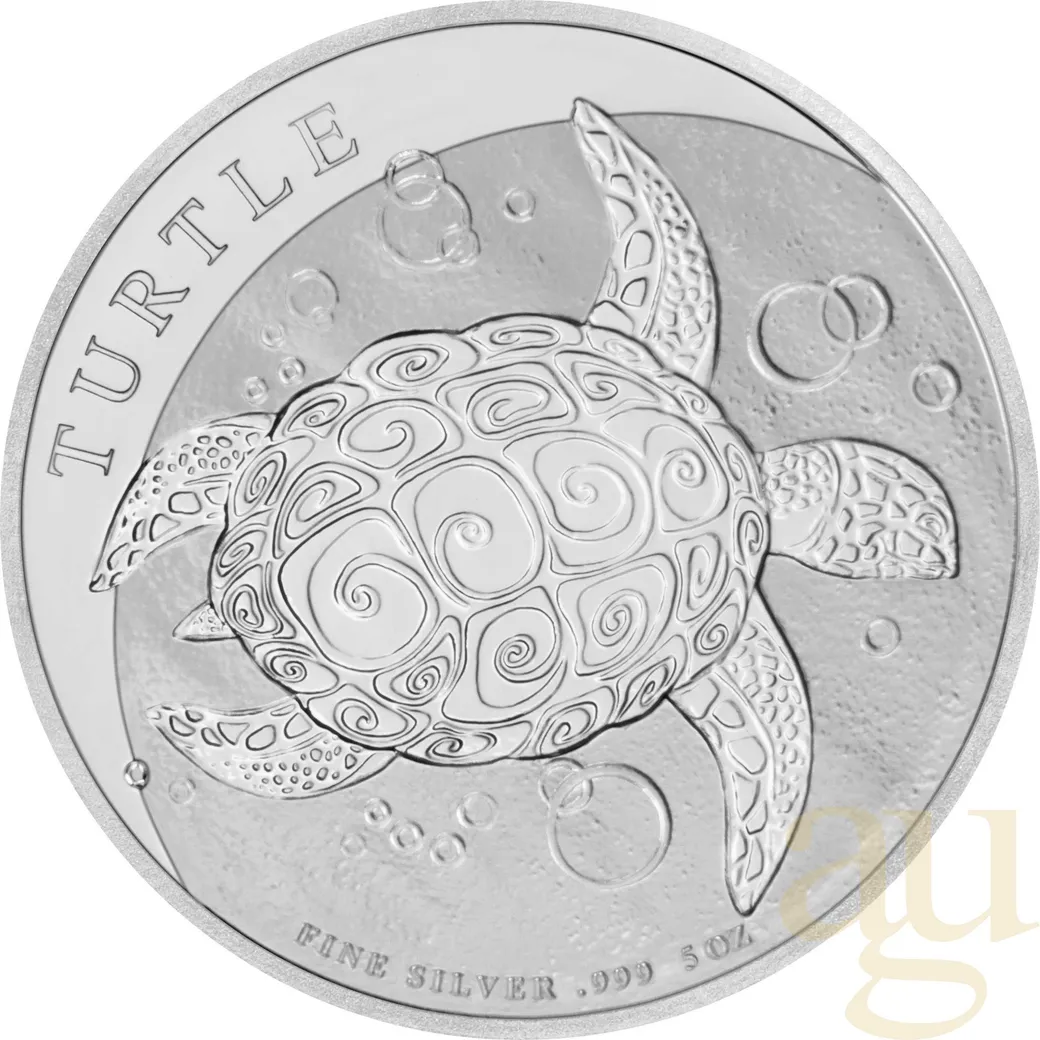 5 Unzen Silbermünze Niue Taku Schildkröte 2020