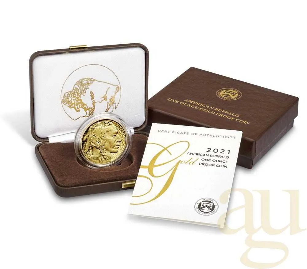 1 Unze Goldmünze American Buffalo 2021 polierte Platte