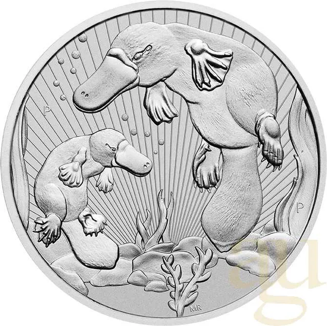 10 Unzen Silbermünze Australien Next Generation - Piedfort Platypus 2021