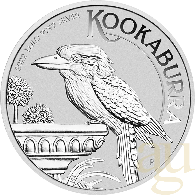 1 Kilogramm Silbermünze Australien Kookaburra 2022