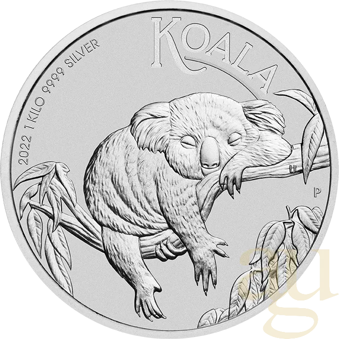 1 Kilogramm Silbermünze Australien Koala 2022