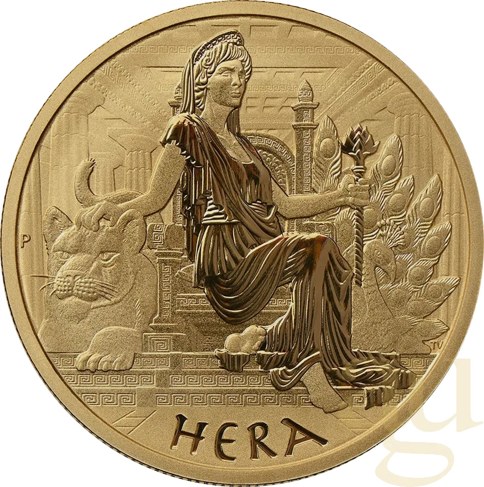 1 Unze Goldmünze Tuvalu - Gods of Olympus - Hera 2022